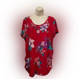 Floral Maternity Fitted Top